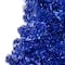 Artificial Tinsel Christmas Tree - 7' - Blue - Unlit